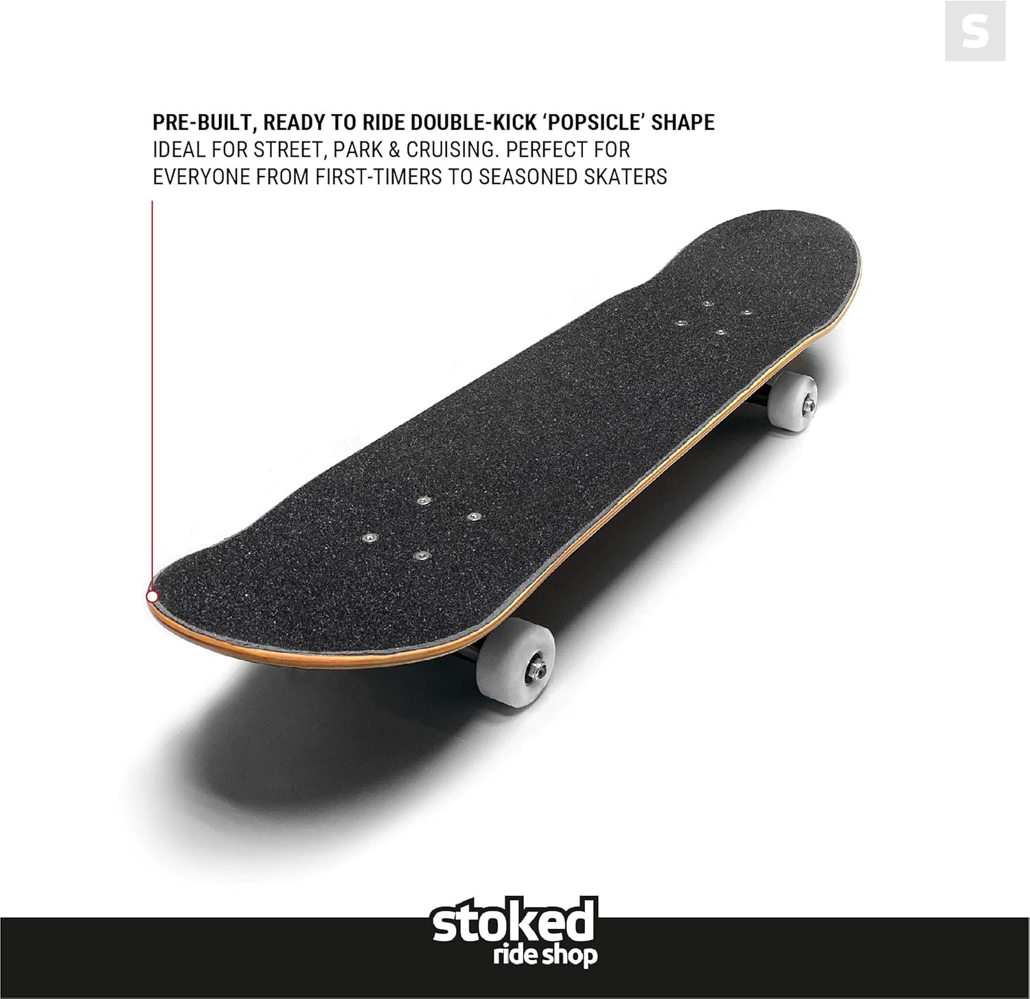 AUCT 13396 - $90 Stoked Ride Shop Skateboard Complete - American Made Map - Image 2