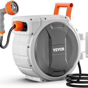 AUCT 12557 - $140 VEVOR Retractable Garden Hose Reel, 5/8 Inch x 100 ft W