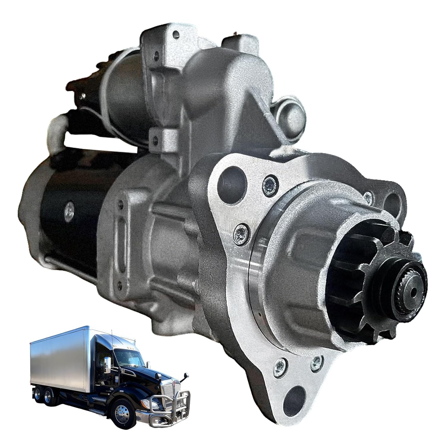 AUCT 14354 - $233 8200308 New 12V 39MT Truck Starter Motor Compatible wit