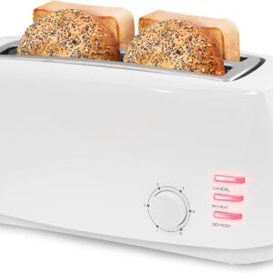 AUCT 14341 - Elite Gourmet ECT-4829 Long Slot 4 Slice Toaster, 6 Toast Se