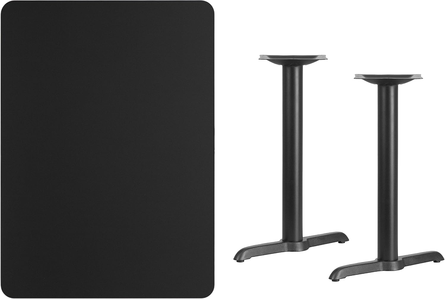 AUCT 12964 - $240 Flash Furniture Stiles 30' x 42' Rectangular Black Lami - Image 3