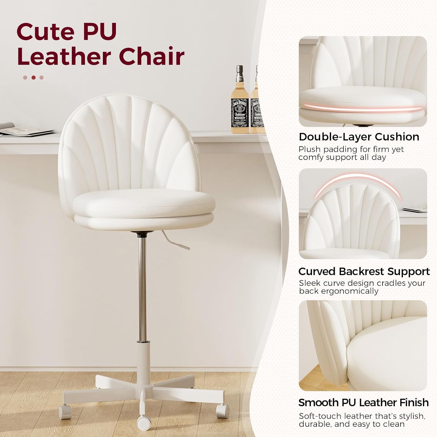 AUCT 13417 - $86 GTPLAYER Small Ergonomic Tall Office Chair, Computer Des - Image 4