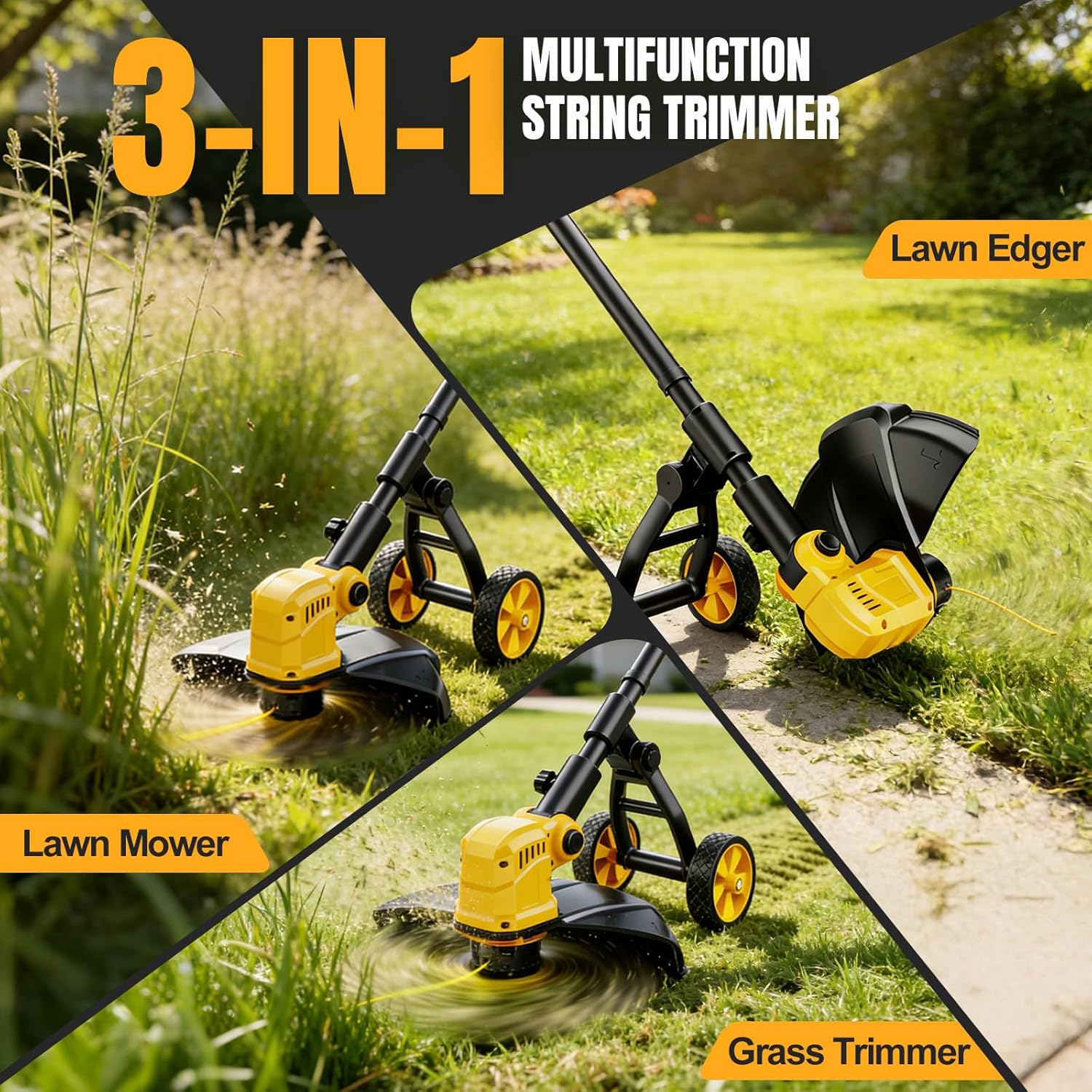 AUCT 12452 - $170 Cordless String Trimmer for Dewalt 20v Battery Powered( - Image 4