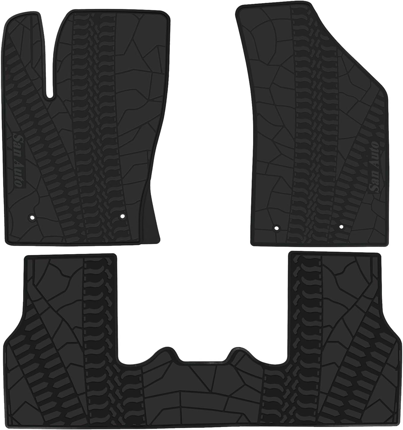 AUCT 12239 - Car Floor Mat Custom Fit for Jeep Compass 2017-2025 2026 Ful