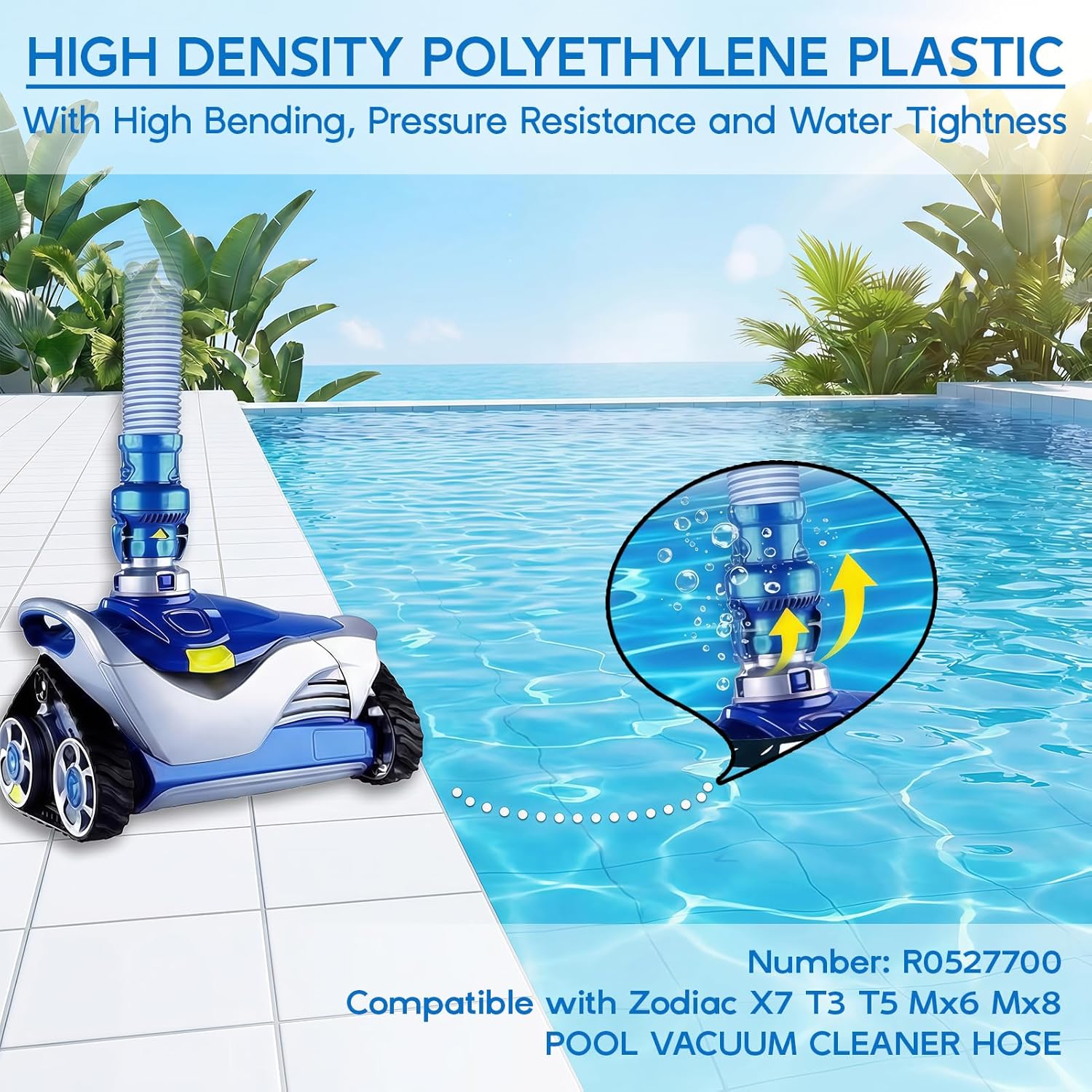 AUCT 12316 - $68 6 Pack R0527700 Pool Cleaner Hose, 39" Twist Lock Vacuum - Image 2