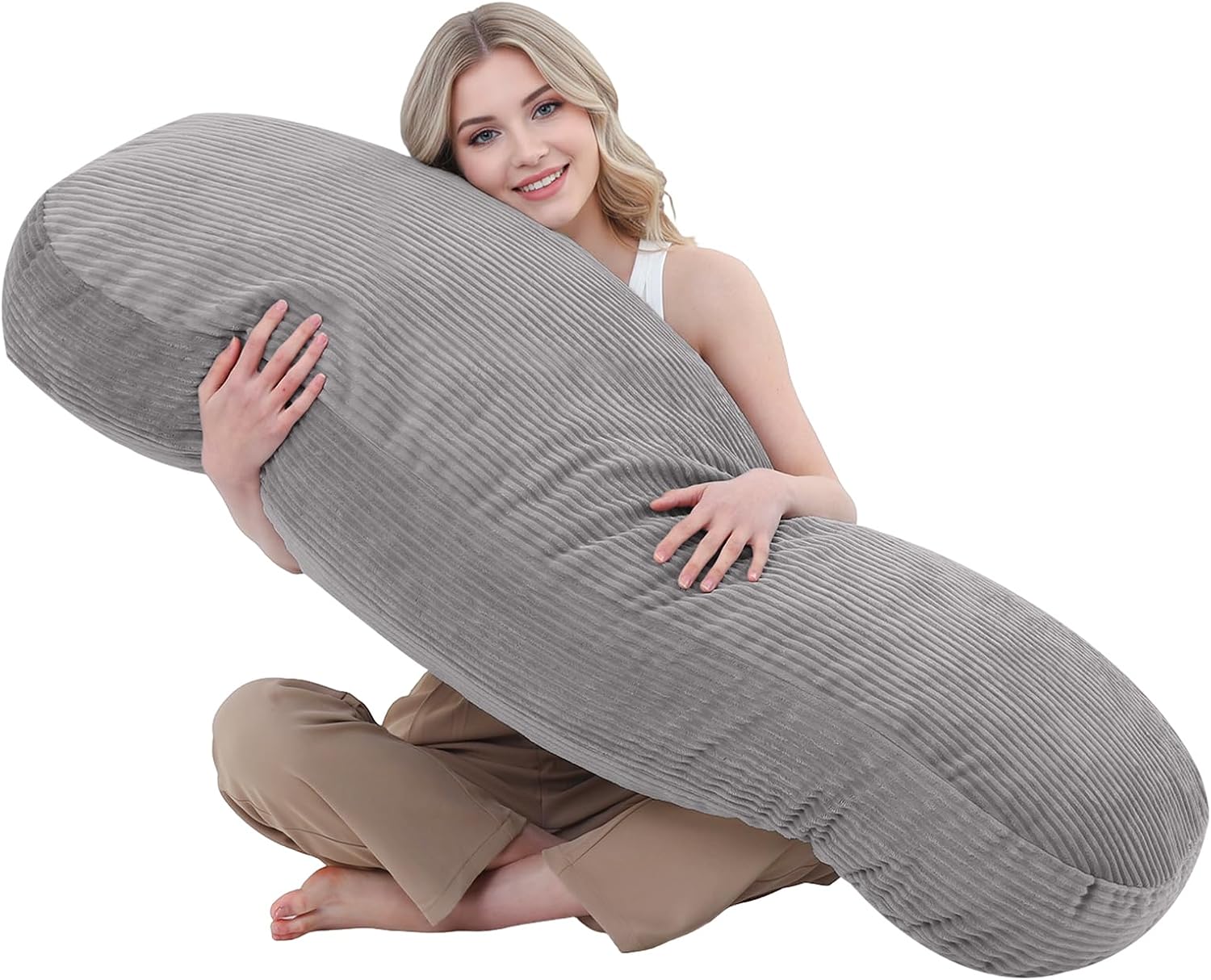 AUCT 13387 - 20x54 Body Pillow for Adults, Long Body Pillow for Bed with