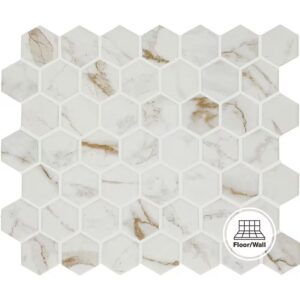 AUCT 14249 - $443 Daltile Maisto Safari Calacatta 10 in. x 12 in. Matte C