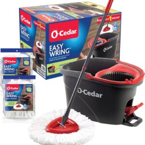 AUCT 13287 - O-Cedar EasyWring Microfiber Spin Mop & Bucket Floor Cleanin