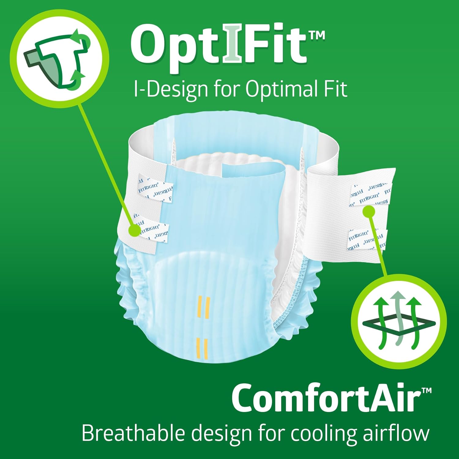 AUCT 13679 - $80 FitRight Adult Diapers, Extra+ Heavy Absorbency, L (Wais - Image 2