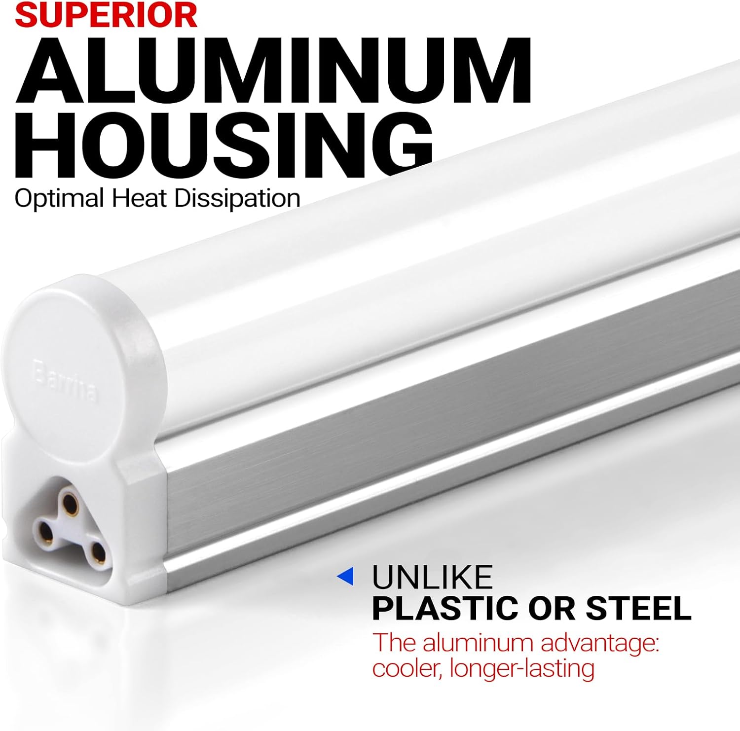 AUCT 14304 - Barrina (6 Pack LED T5 Integrated Single Fixture, 4FT, 2200l - Image 2