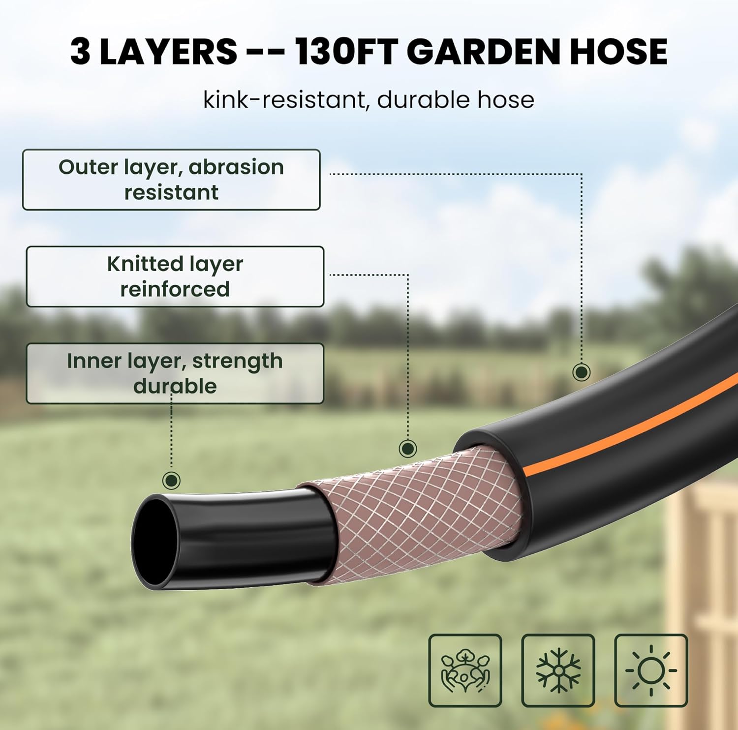 AUCT 14225 - $154 Giraffe Tools Retractable Garden Hose Reel 1/2 Inch x 1 - Image 4