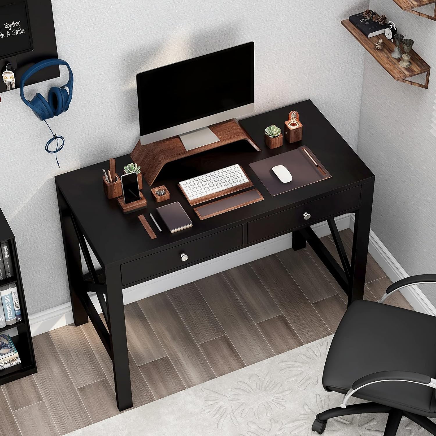 AUCT 13136d - $140 ChooChoo Computer Desk Study for Home Office, Modern Si - Image 2