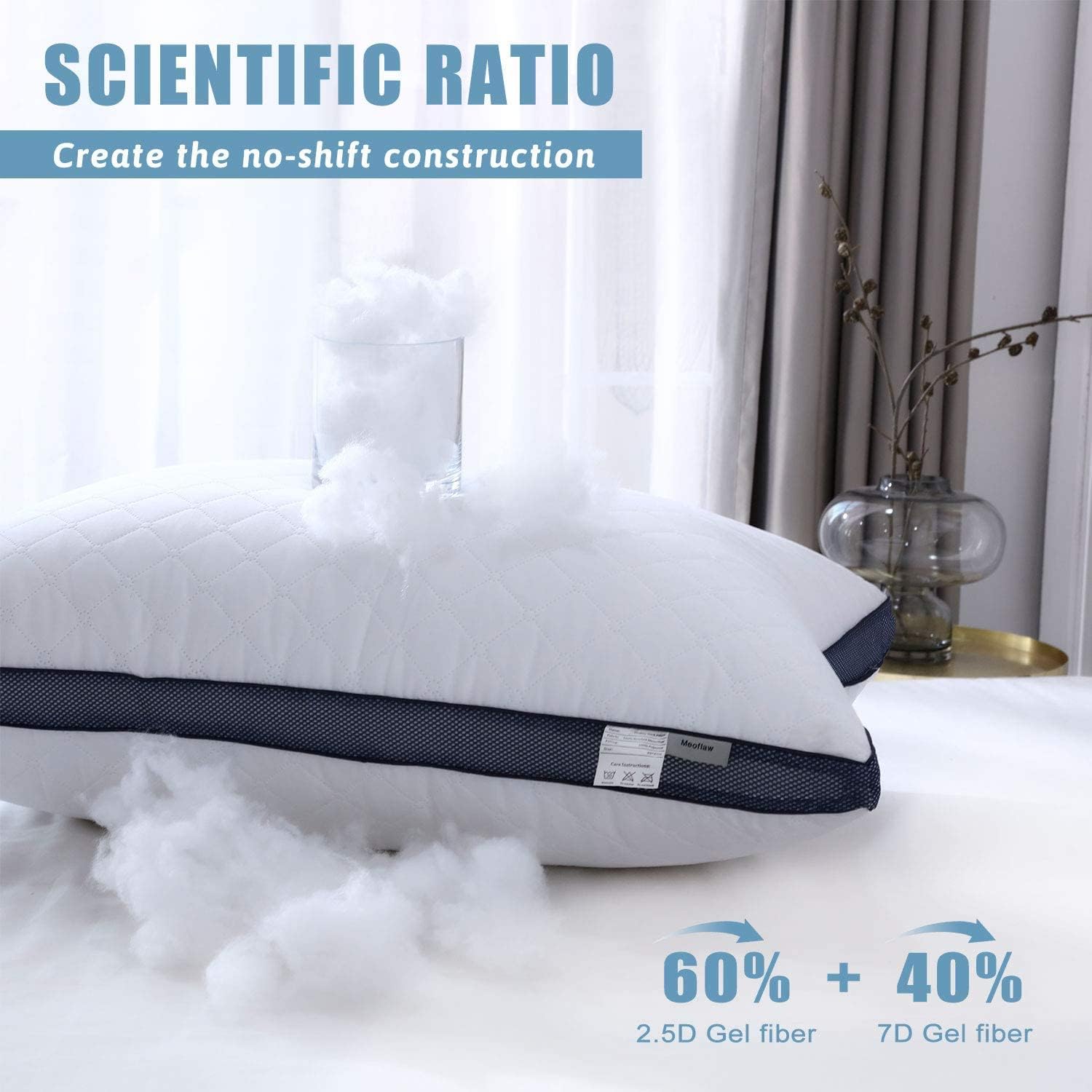 AUCT 14200 - Meoflaw Pillows for Sleeping (2-Pack), Luxury Hotel Pillows - Image 3