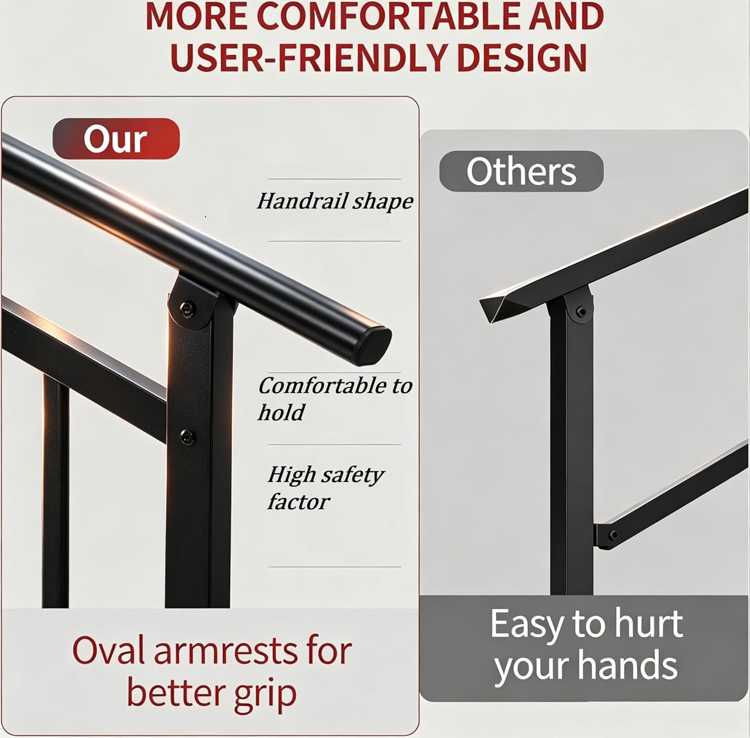 AUCT 14276 - Hand Rails for Outdoor Steps Stair Handrail & Indoor Stair R - Image 3