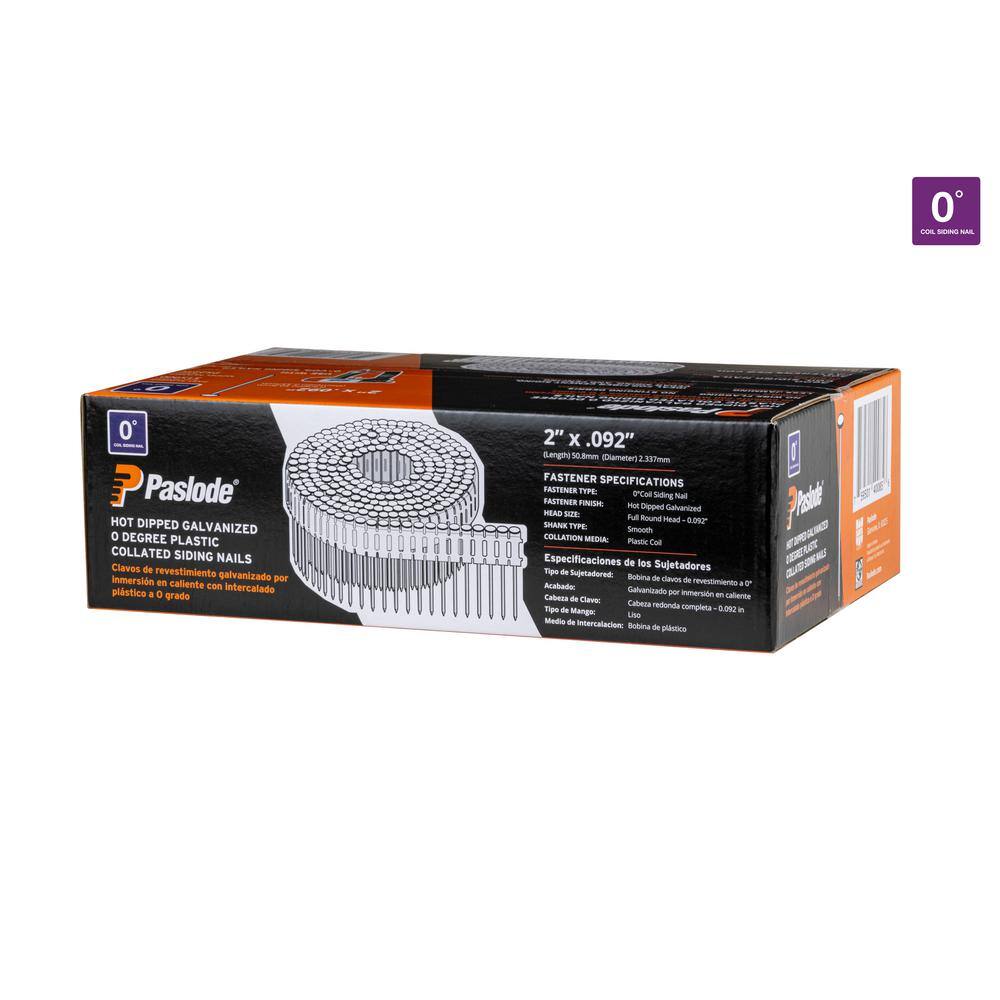 AUCT 12717 - $163 Paslode 2 in. x 0.092-Gauge 0-Degree Hot Galvanized Smo - Image 2