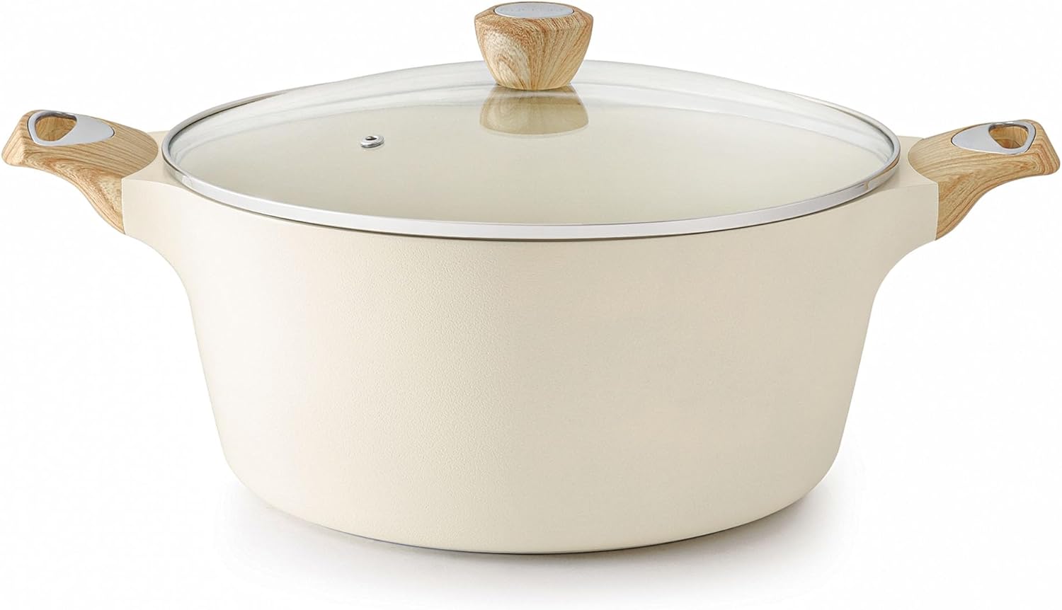 AUCT 13297 - $80 SENSARTE Ceramic Nonstick Stock Pot with Lid, 2.6/4.5/6.