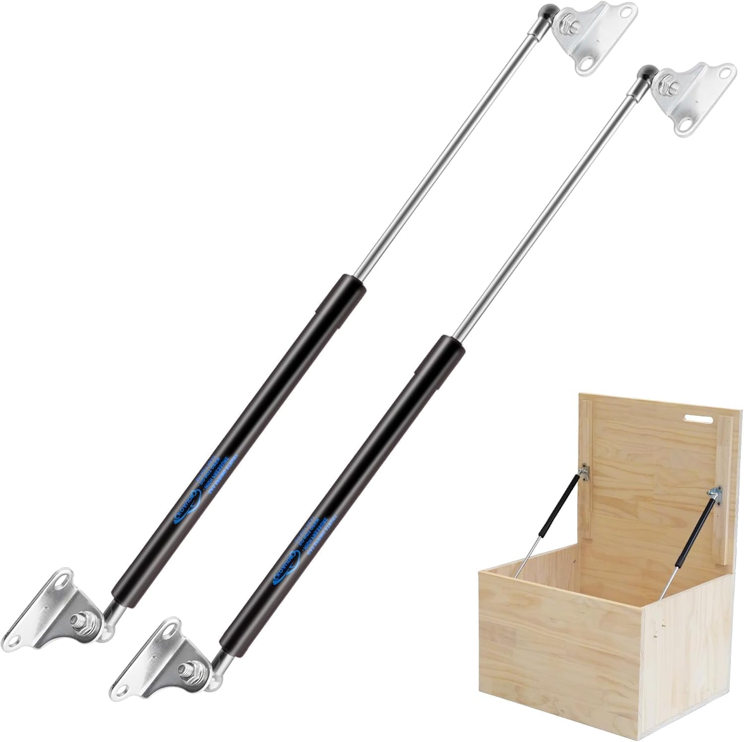 AUCT 12321 - 23in 67LB Gas Struts for Heavy Lid with L Mounting Bracket G