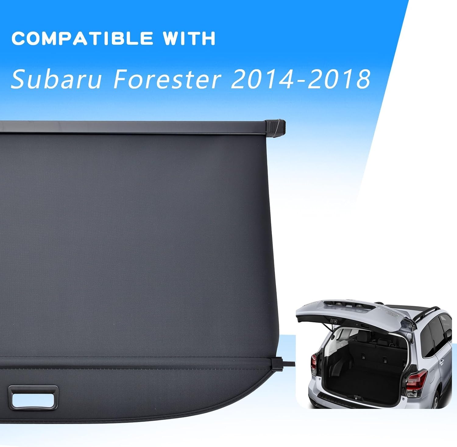 AUCT 14310 - $72 Cargo Trunk Cover Compatible with Forester 2014 2015 201 - Image 2