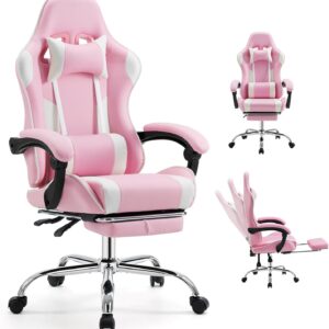 AUCT 12576 - $176 DUMOS Ergonomic Gaming Office Desk Chair with Footrest