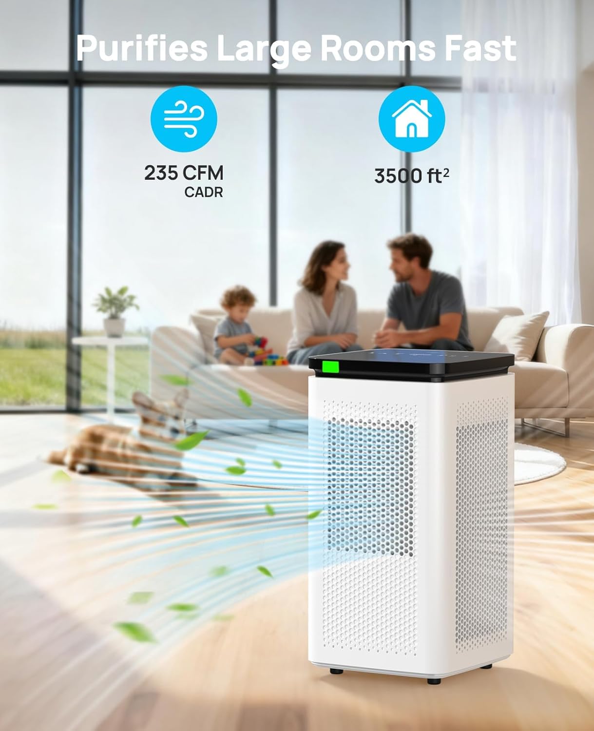 AUCT 13301 - $150 Air Purifiers for Home Large Rooms up to 3500 Ft , H13 - Image 3