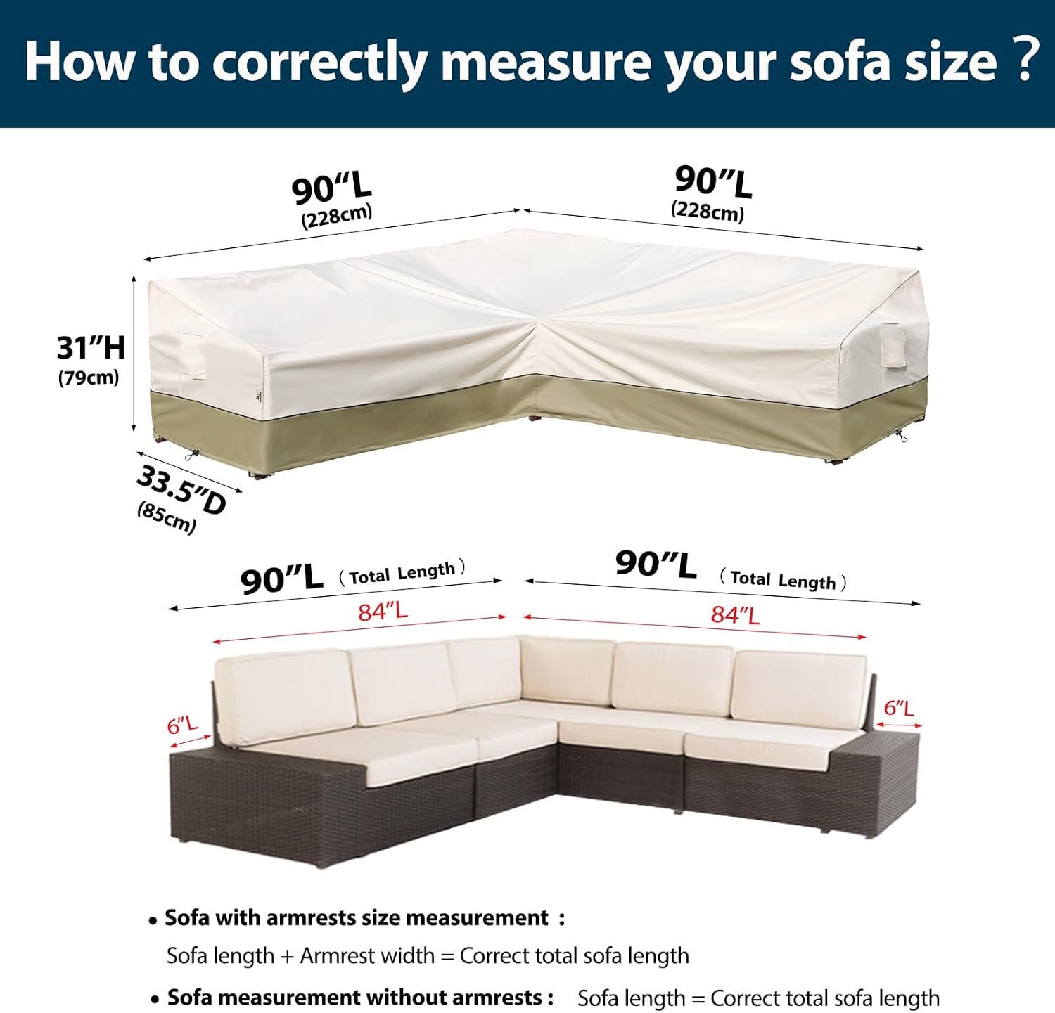 AUCT 13202 - $66 Outdoor Sectional Patio Furniture Covers - Waterproof Ri - Image 3