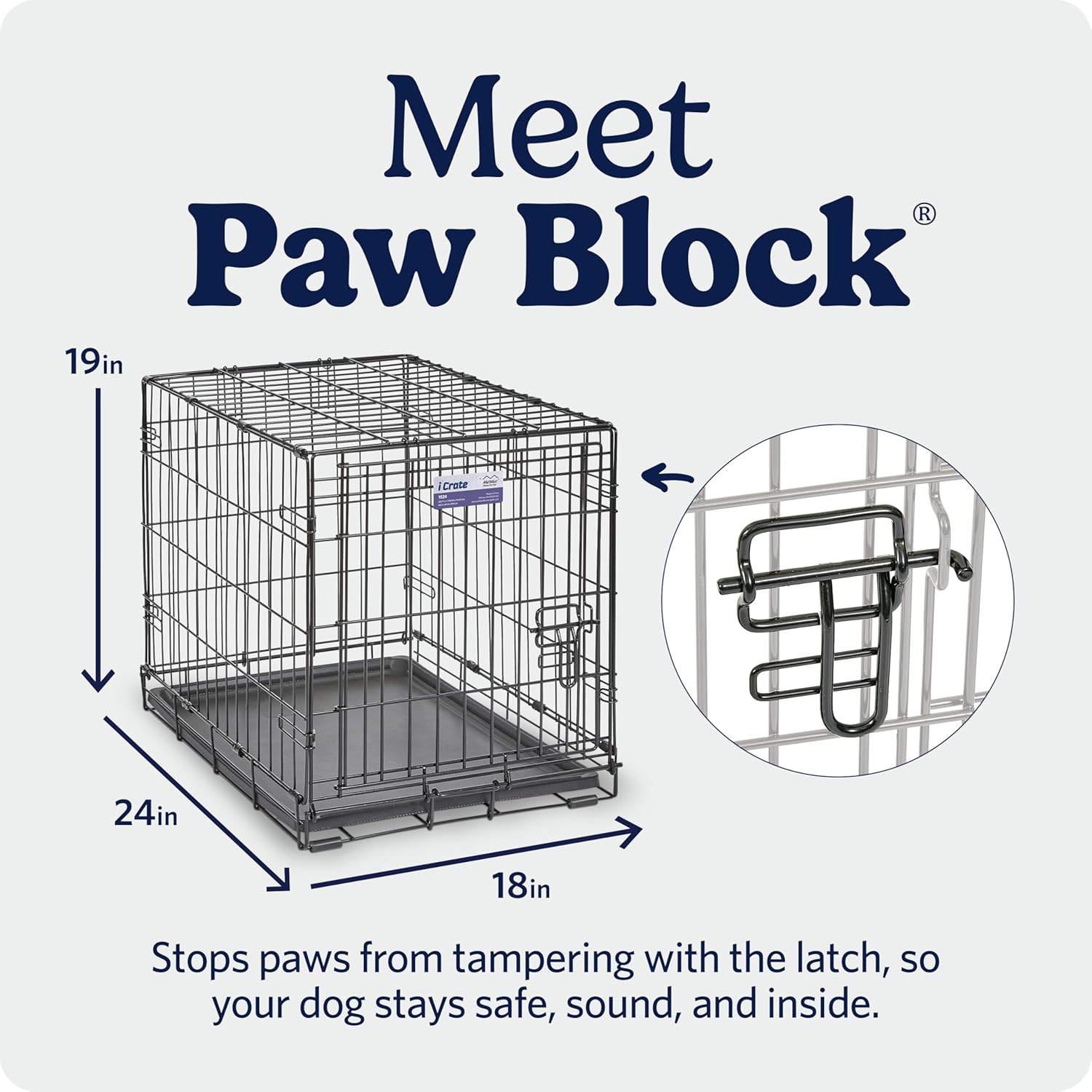 AUCT 12113 - MidWest Homes for Pets 24-Inch iCrate for Small Breeds, 12-2 - Image 4