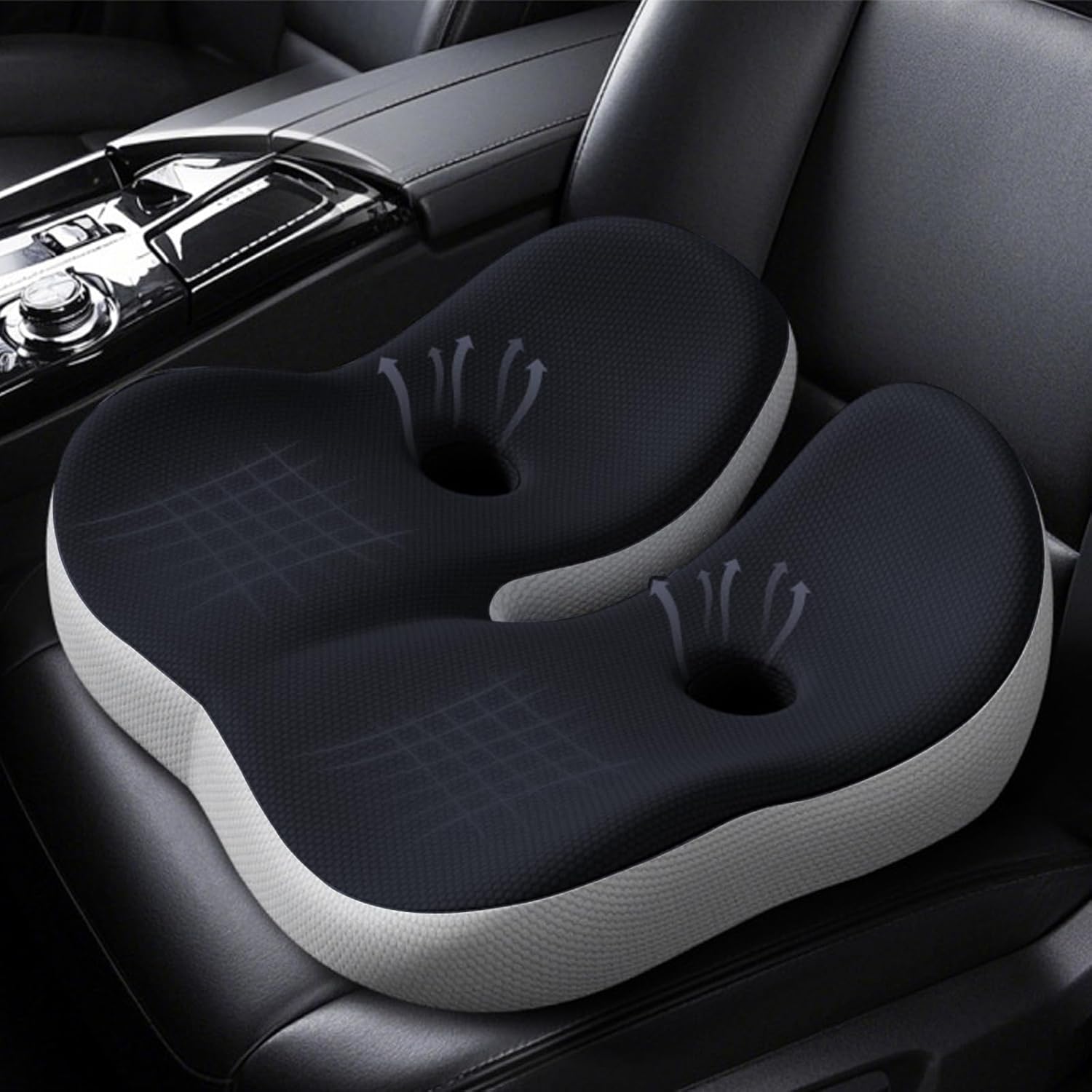 AUCT 13246 - Adult Booster Seat Cushion for Car Truck - 4.7" Thick Ergono