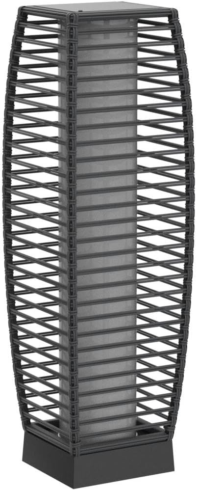 AUCT 14101 - $70 Grand patio Outdoor Floor Lamp Solar Powered Lantern Wat - Image 4