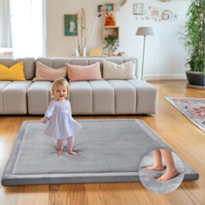 AUCT 13299 - Mallify Ultra Soft 1.3" Thick Baby Play Mat for Floor, Large