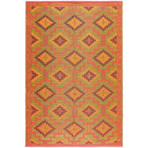 AUCT 11971 - 6 X 9 Multi Lightweight Arizona Reversible Plastic Indoor Ou