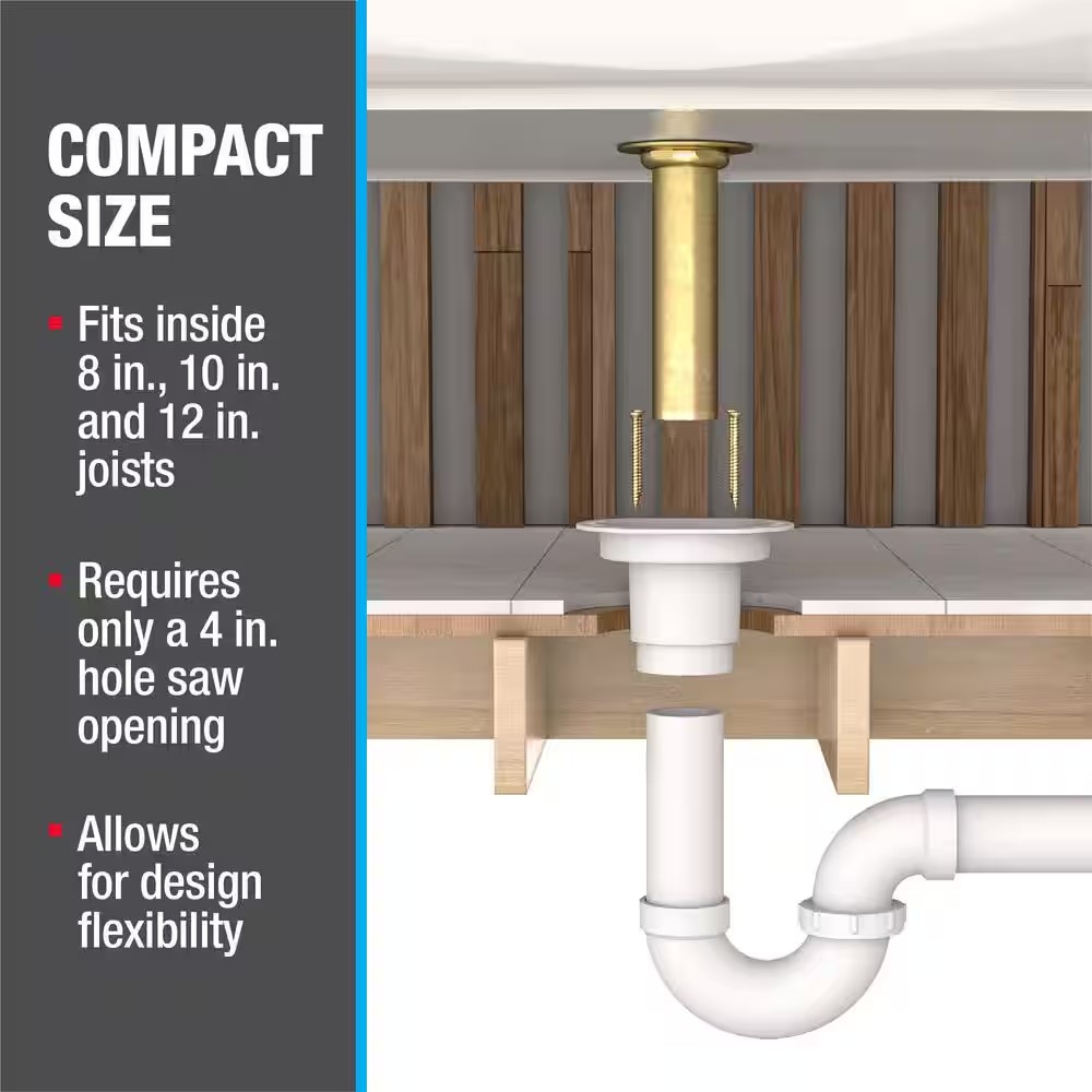 AUCT 14258 - $103 Oatey PVC Freestanding Tub Drain Kit - Image 2