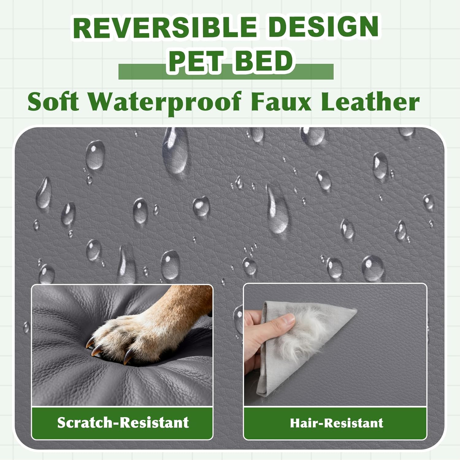 AUCT 13285 - Vonabem Outdoor Waterproof Dog Bed Washable, Extra Large Cra - Image 2