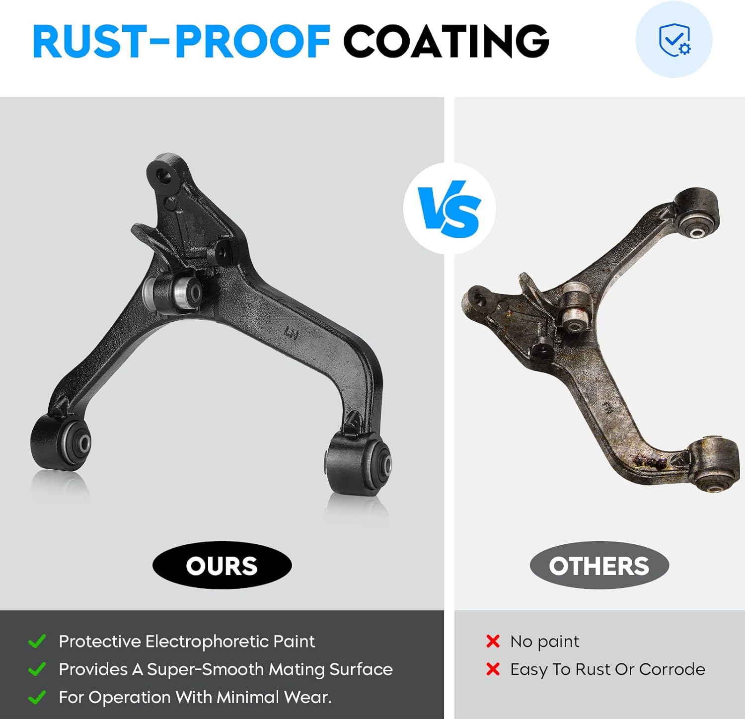 AUCT 14352 - $114 K641558 K641559 Front Lower Control Arms for Jeep Liber - Image 3
