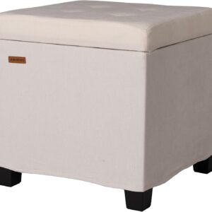 AUCT 13759 - $55 ABHENG Chenille Cover Steel Frame Ottoman with 48L Stora