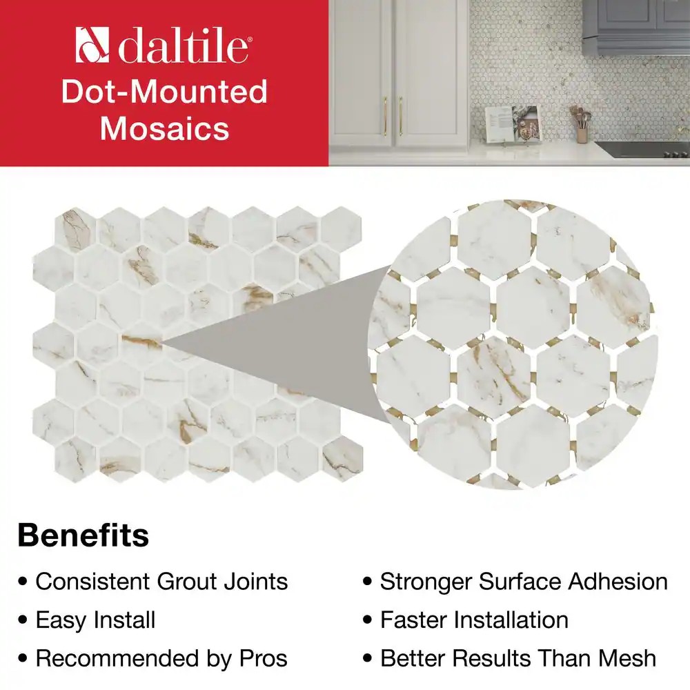 AUCT 14249 - $443 Daltile Maisto Safari Calacatta 10 in. x 12 in. Matte C - Image 4