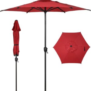 AUCT 12403 - Abba Patio 7.5FT Lyon Outdoor Patio Umbrella Outdoor Table U