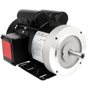 AUCT 14032 - $216 1.5HP Electric Motor 3450RPM Reversible Single Phase 56