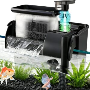 AUCT 13674 - $90 Large Hang on Back Aquarium Filter 344GPH for 40-150 Gal
