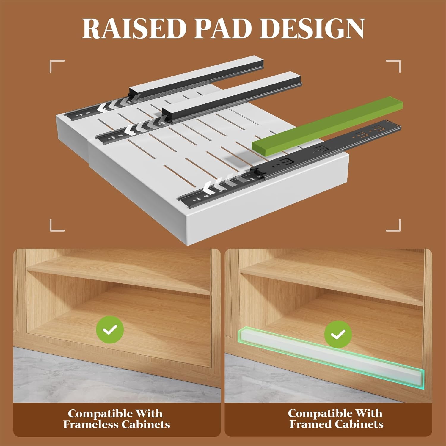 AUCT 12138 - $165 Seinloes 4 Pack Expandable Pull Out Cabinet Organizer 2 - Image 3