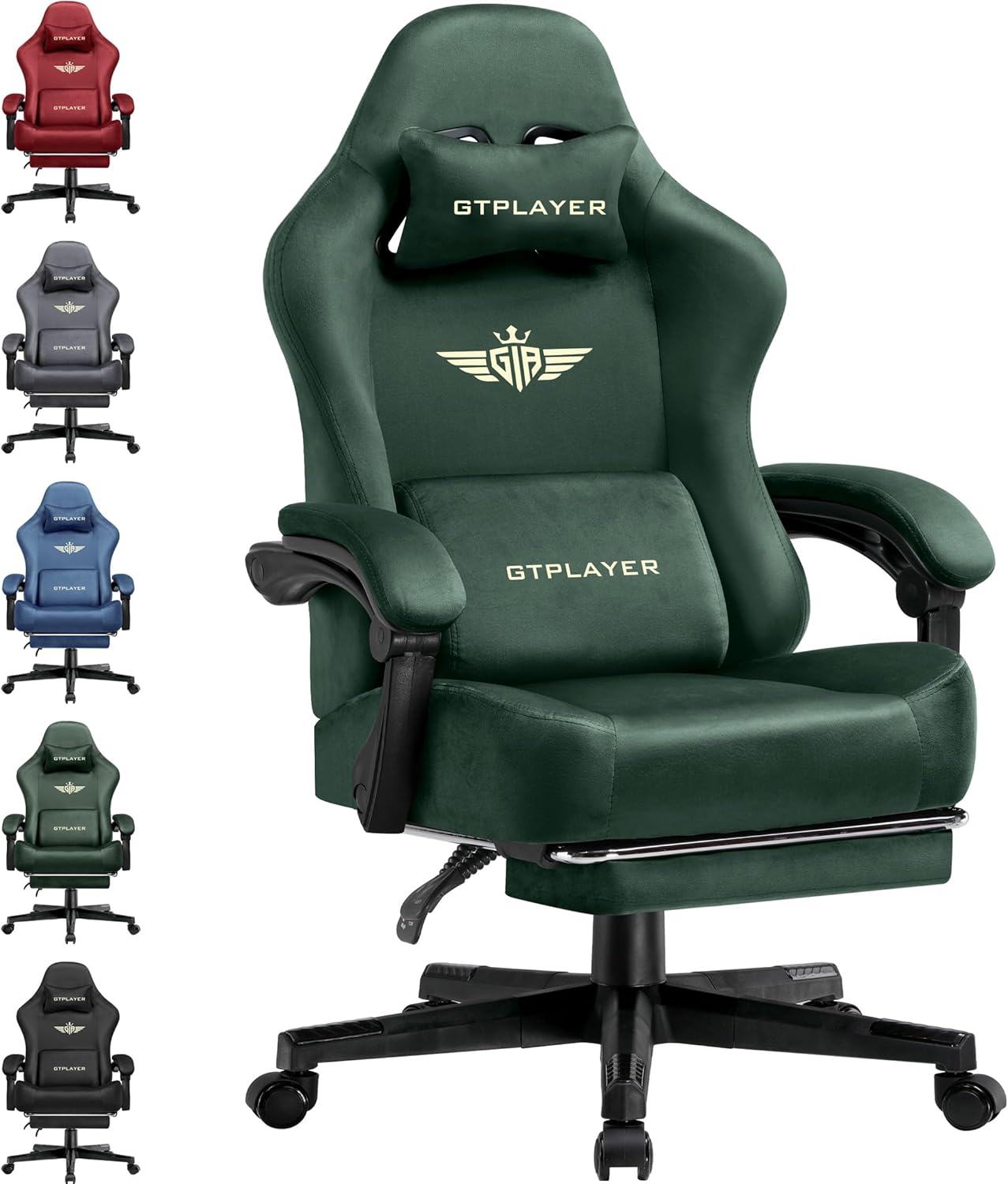 AUCT 12047 - $170 GTPLAYER Gaming Chair Fabric with Pocket Spring Cushion