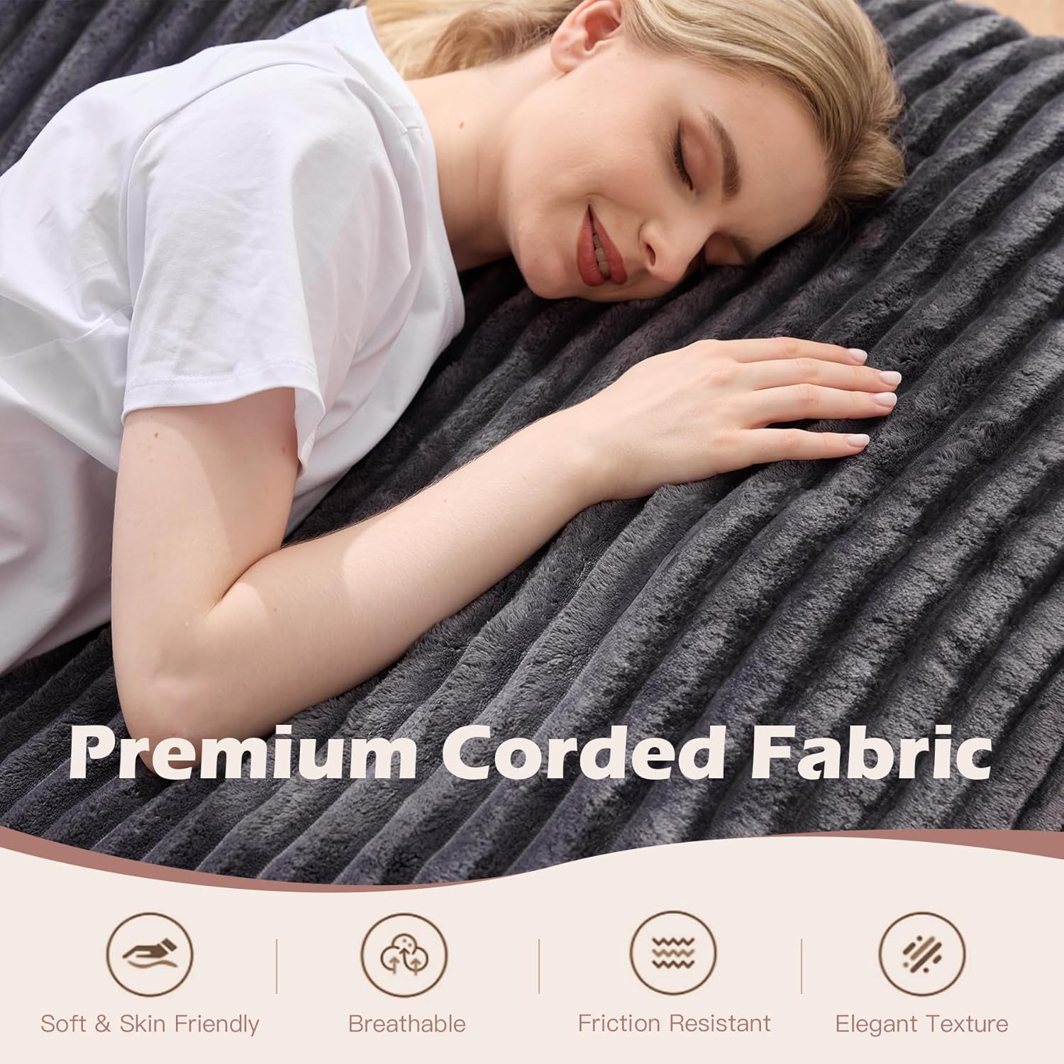 AUCT 12260 - $110 Bean Bag Chair, Giant Bean Bag Chair, 4 in 1 Convertibl - Image 4