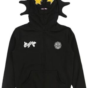 AUCT 12435 - OATSBAS Fun Multi Angle Full Zip Up Hoodie for Men Women y2k