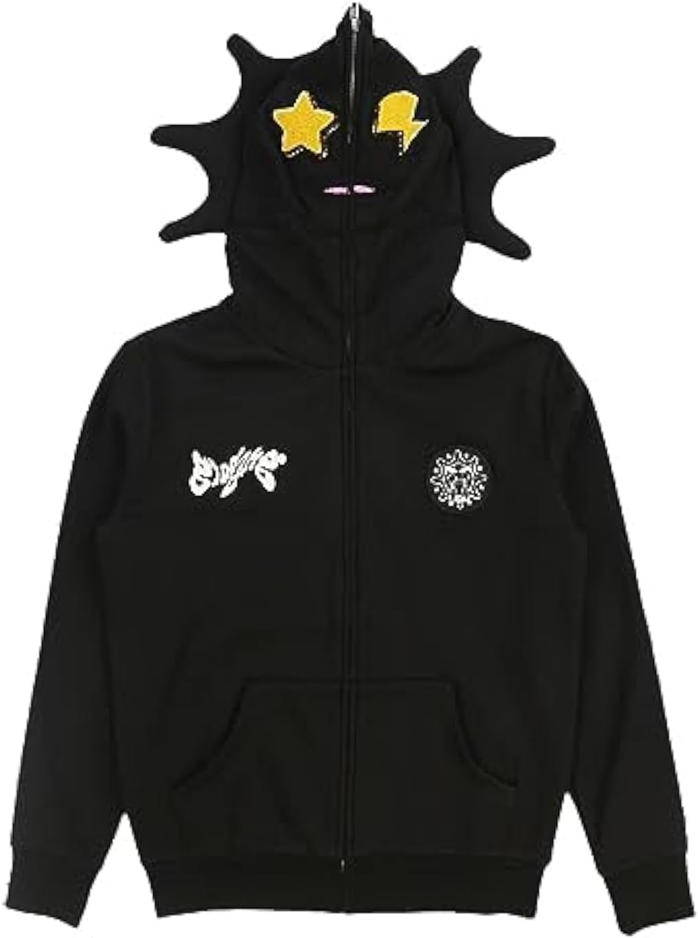 AUCT 12435 - OATSBAS Fun Multi Angle Full Zip Up Hoodie for Men Women y2k