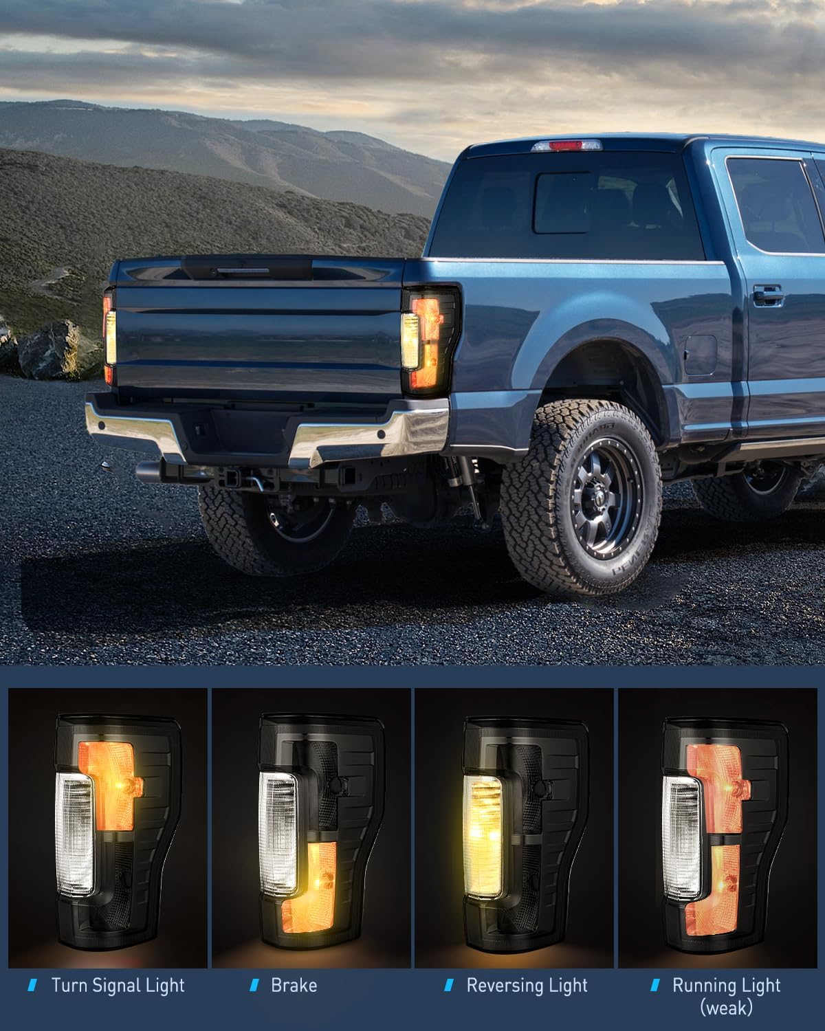AUCT 14278 - $77 Nilight Taillight Assembly Compatible with 2017 2018 201 - Image 4