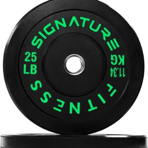 AUCT 14357 - $68 Fitvids Olympic Bumper Plates Set, 2" Weight Plates for