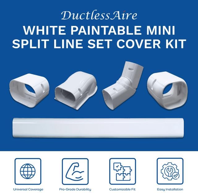 AUCT 12809 - DuctlessAire - Mini Split Line Set Cover Kit - Paintable Min - Image 2