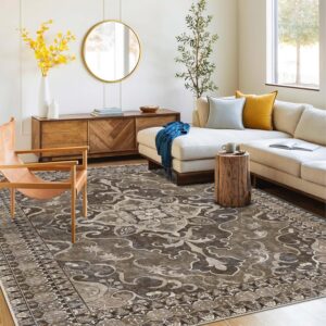 AUCT 12014 - Washable Area Rug 4x6 | Non Slip Area Rug for Living Room, B