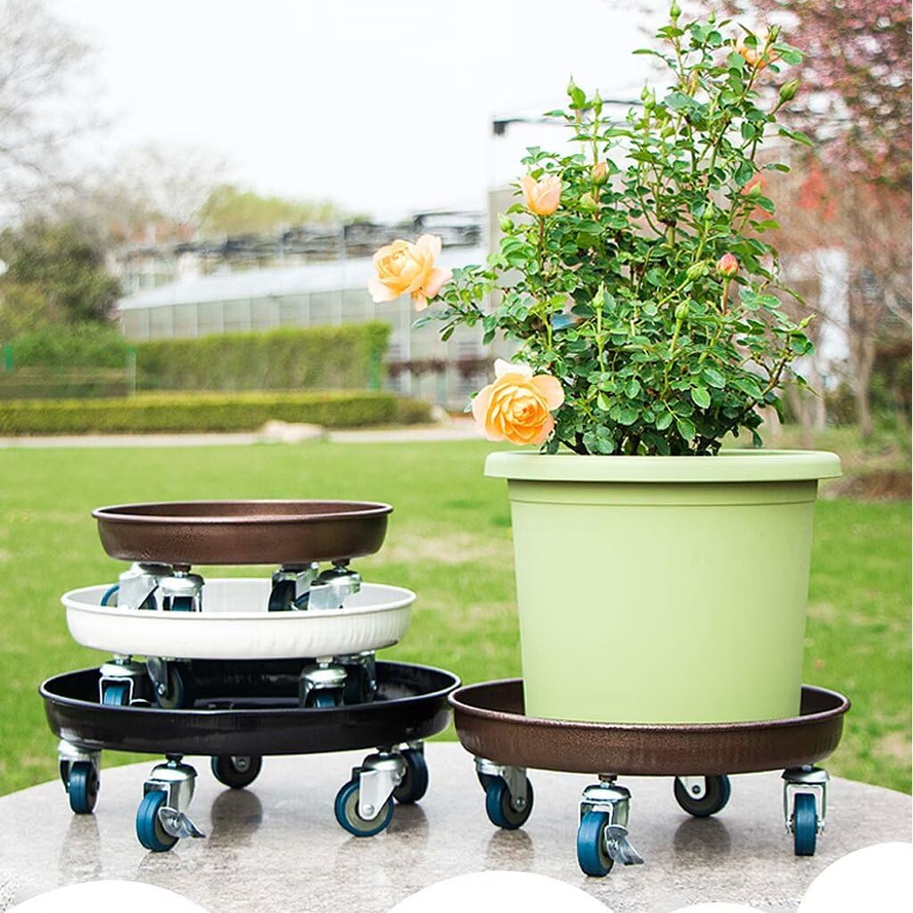 AUCT 13250 - Rolling Plant Caddy Dolly with Wheels, 16" Heavy Duty Plant - Image 4