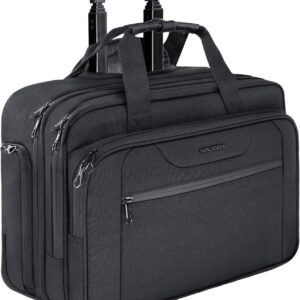 AUCT 13265 - $74 KROSER Rolling Laptop Bag Premium Wheeled Briefcase Fits