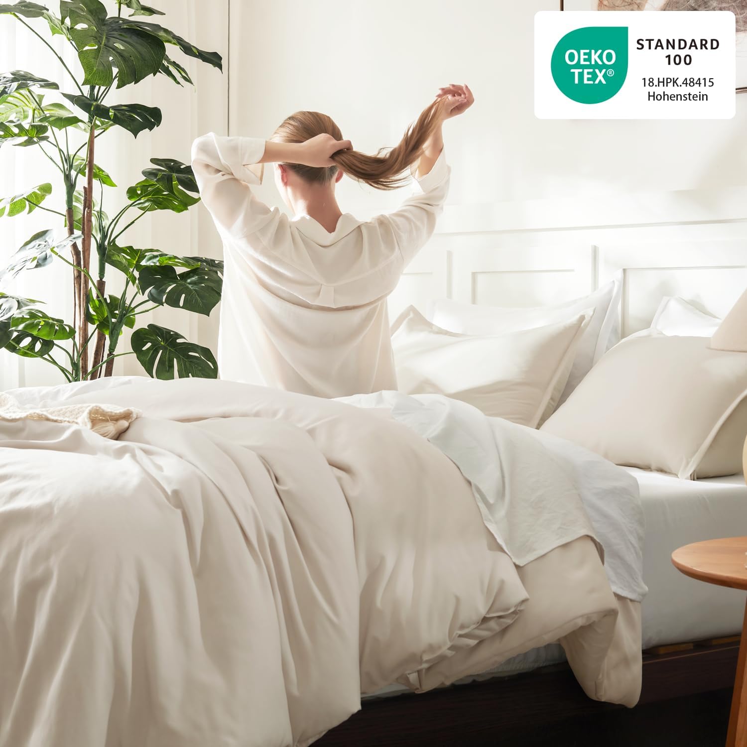 AUCT 12841 - $56 Litanika Beige Comforter Set California King Size, 3 Pie - Image 4